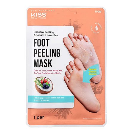 Máscara Peeling Esfoliante para Pés 1 Par - Kiss NY