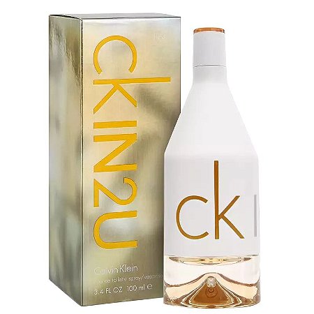 Descubra a sensualidade e modernidade com o CK in2U HER 100ml - Calvin Klein  - Aproveite já! - Condessa Cosméticos e Perfumaria