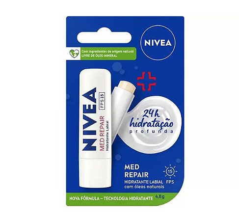 Protetor Labial Lip Care Med Repair FPS15 - Nivea