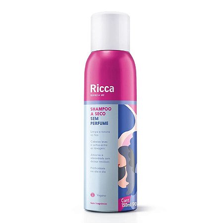 Shampoo a Seco Sem Perfume 150ml - Ricca