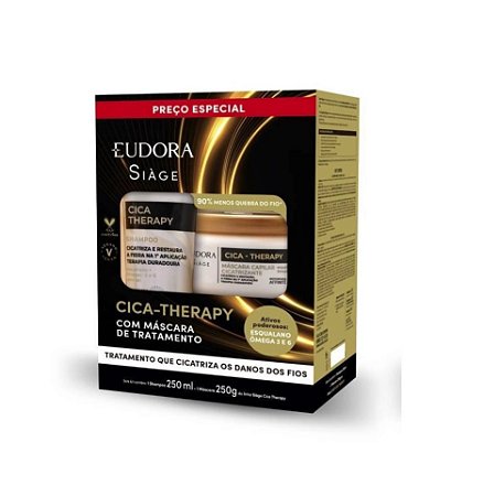 Kit Cica Therapy 2X1 Shampoo + Mascara - Siage