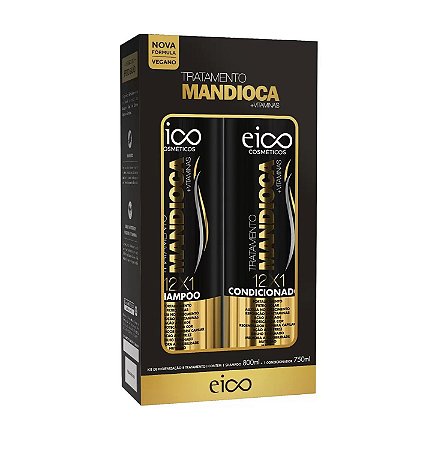 Kit Tratamento Mandioca Shampoo + Condicionador - Eico