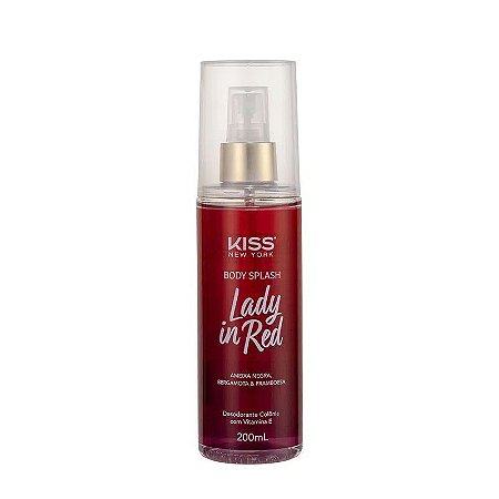 Body Splash Lady In Red 200ml - Kiss NY