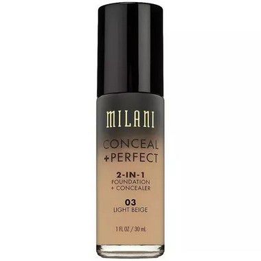 Base 2-in-1 Conceal+Perfect 03 Light Beige 30ml - Milani