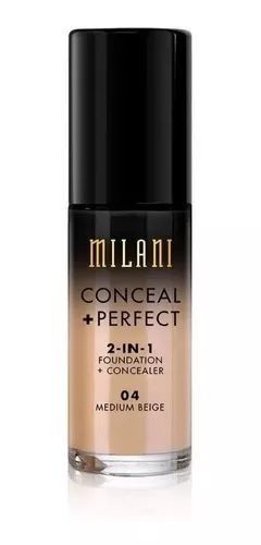 Base 2-in-1 Conceal+Perfect 04 Medium Beige 30ml - Milani