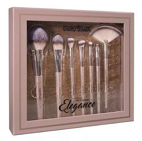 Kit Pincel Elegance 7 Pç - Macrilan