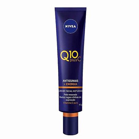 Creme Facial Noturno Antissinais Q10 Plus C Nivea 40g