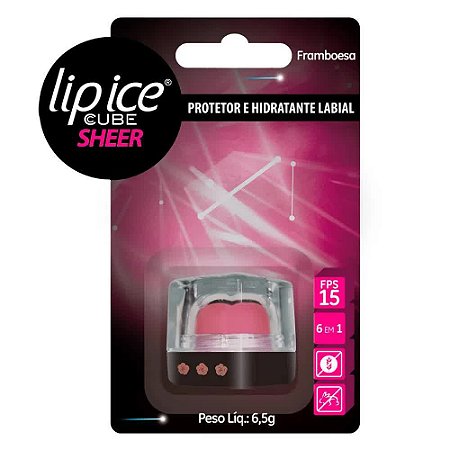 Protetor Labial Lip Ice Cube Sheer Framboesa - Mentholatum