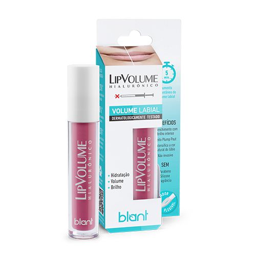 Gloss Labial Lip Volume Hialurônico Rosa - Blant