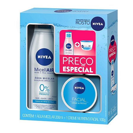 Kit Água Micelar 200ml e Creme Nutritivo 100g - Nivea