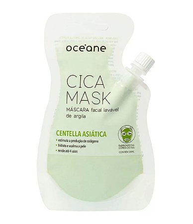 Máscara Facial de Argila Cica Mask - Océane