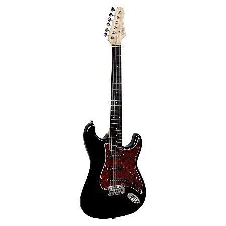Guitarra Strato Giannini 3 Singles Escudo Tt G-100 Bk