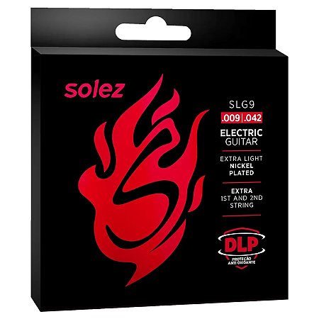 Jogo de cordas para guitarra Solez  0.009 com DLP - SLG9