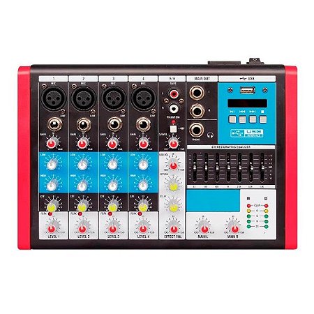 Mesa de Som Compacta Soundvoice MC6 EUX