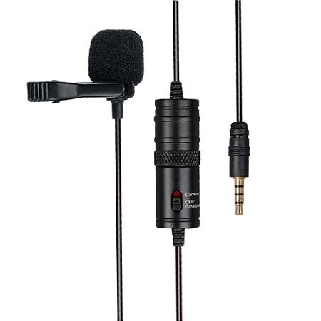 Microfone lapela profissional Ativo unidirecional J-M1