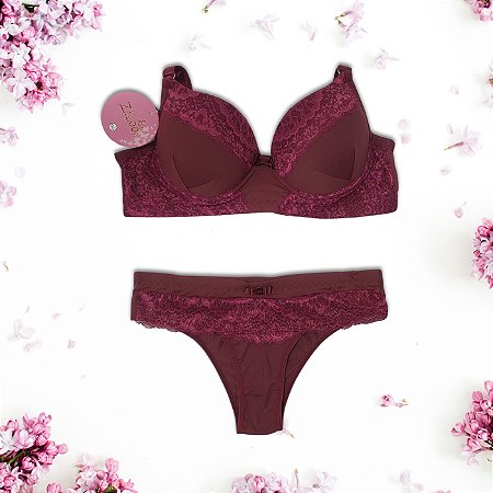 Conjunto de Lingerie com Bojo Zilook