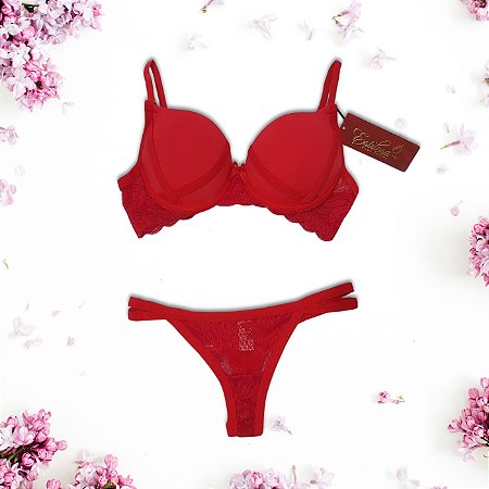 Conjunto de Lingerie com Bojo Estilosa