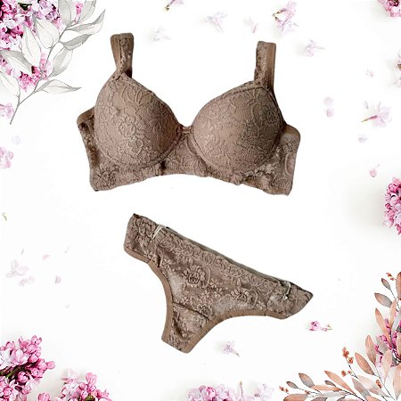 Conjunto de Lingerie com Bojo Estilosa