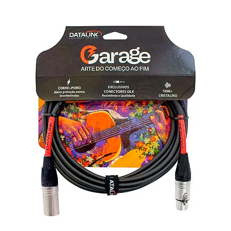 Cabo para Microfone 07 metros XLR-XLR Datalink Garage