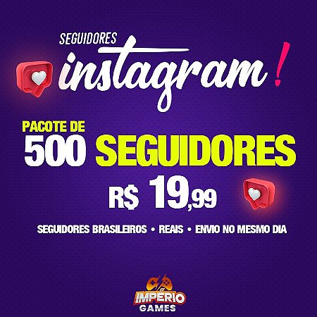 Seguidores Para Instagram - 500 seguidores