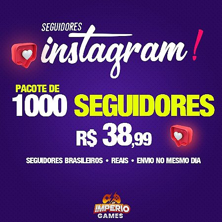 Seguidores Para Instagram - 1000 seguidores