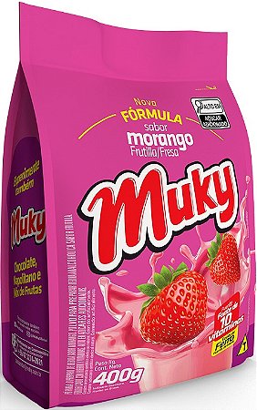 Muky Morango Pacote 05x300g