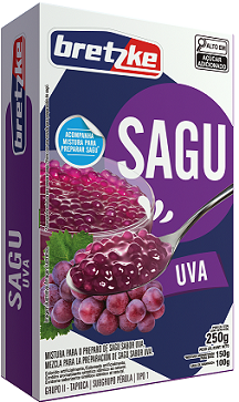 Sagu Aromatizado Bretzke Uva 6x250g