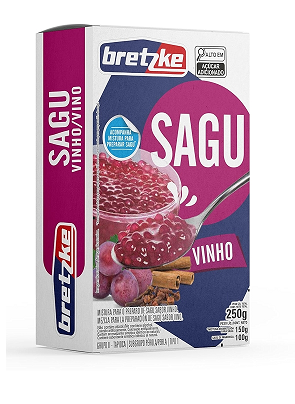 Sagu Aromatizado Bretzke Vinho 6x250g