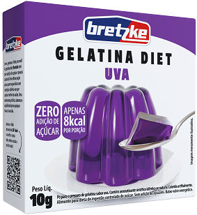 Gelatina Po Diet Bretzke Uva 9x10g