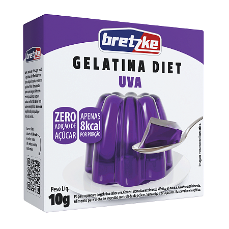 Gelatina Po Diet Bretzke Uva 9x10g