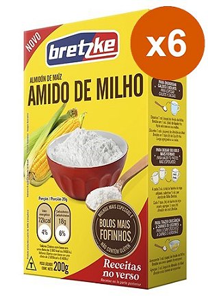 Amido de Milho Bretzke 6x200g
