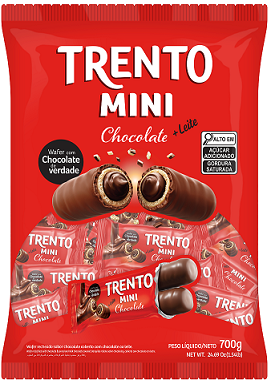 Trento Mini Chocolate ao Leite pacote 700g
