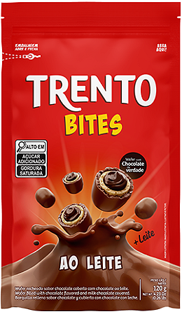 Trento Bites Pouch ao Leite 5x120g