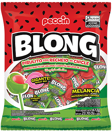 Pirulito Blong Melancia 672g