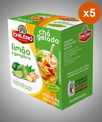 Cha Gelado Chileno Limao Gengibre 5x15g