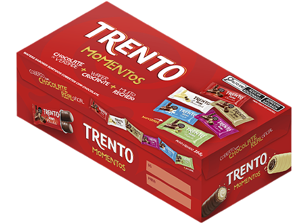 Waffer Trento Momentos Caixa 6x168g