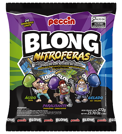 Pirulito Blong Nitrosferas sort 672g