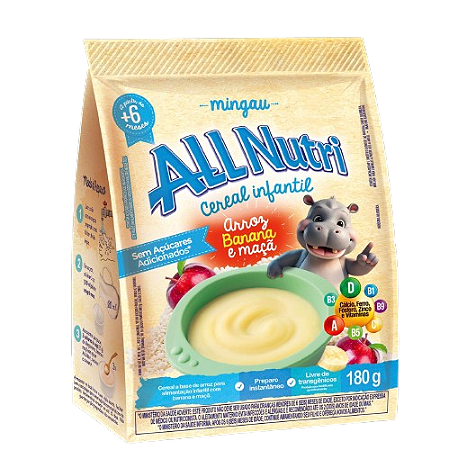 Mingau Allnutri Banana Maca S/Açucar 6x180g