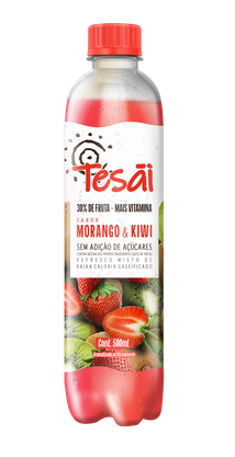 Bebida Tesai Of Fruit Morango e Kiwi 12x500 ml
