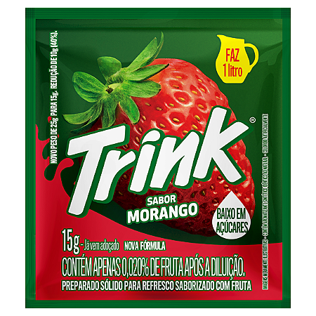 REFRESCO TRINK MORANGO  15X15g