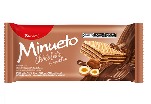 Wafer Minueto Choco Avela 12X81g