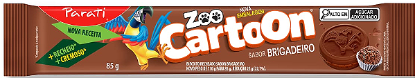 Biscoito Rech Zoo Cartoon Brigadeiro 10X85g
