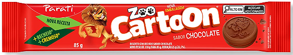 Biscoito Rech Zoo Cartoon Chocolate 10X85g