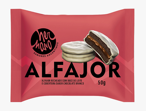 Alfajor Hermano  Choc Preto 12X50g