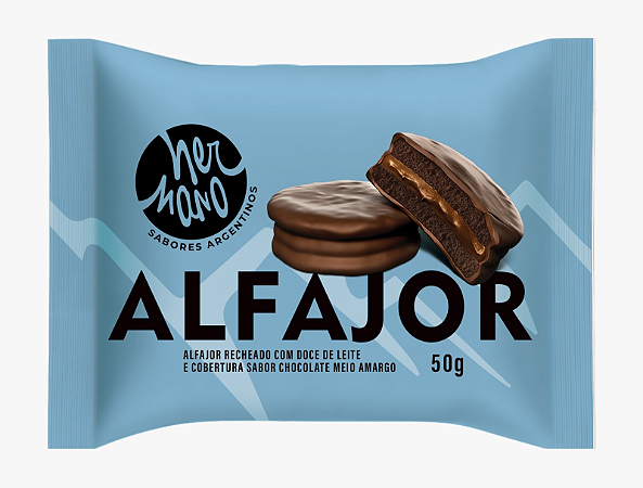 Alfajor Hermano  Choc Branco 12X50g