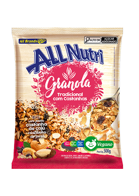 Granola Allnutri Castanhas 5x500g