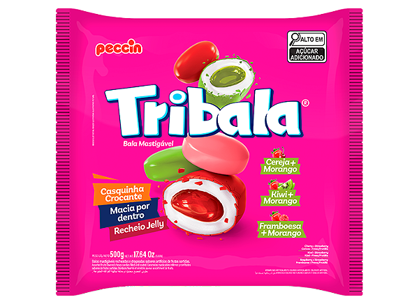 Bala Tribala Sort Morango 500g