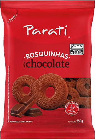 Biscoito Rosca Parati Chocolate 8x250g