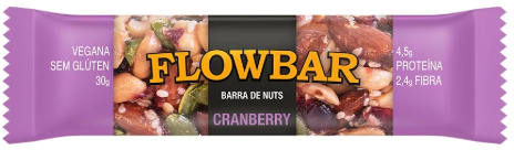 Barra Nuts Flowbar S/Aç Cranberry 12x30g