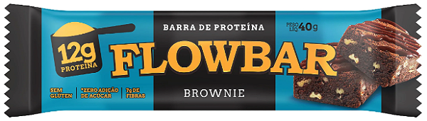 BARRA DE PROTEINA FLOWBAR BROWNIE 12X40g